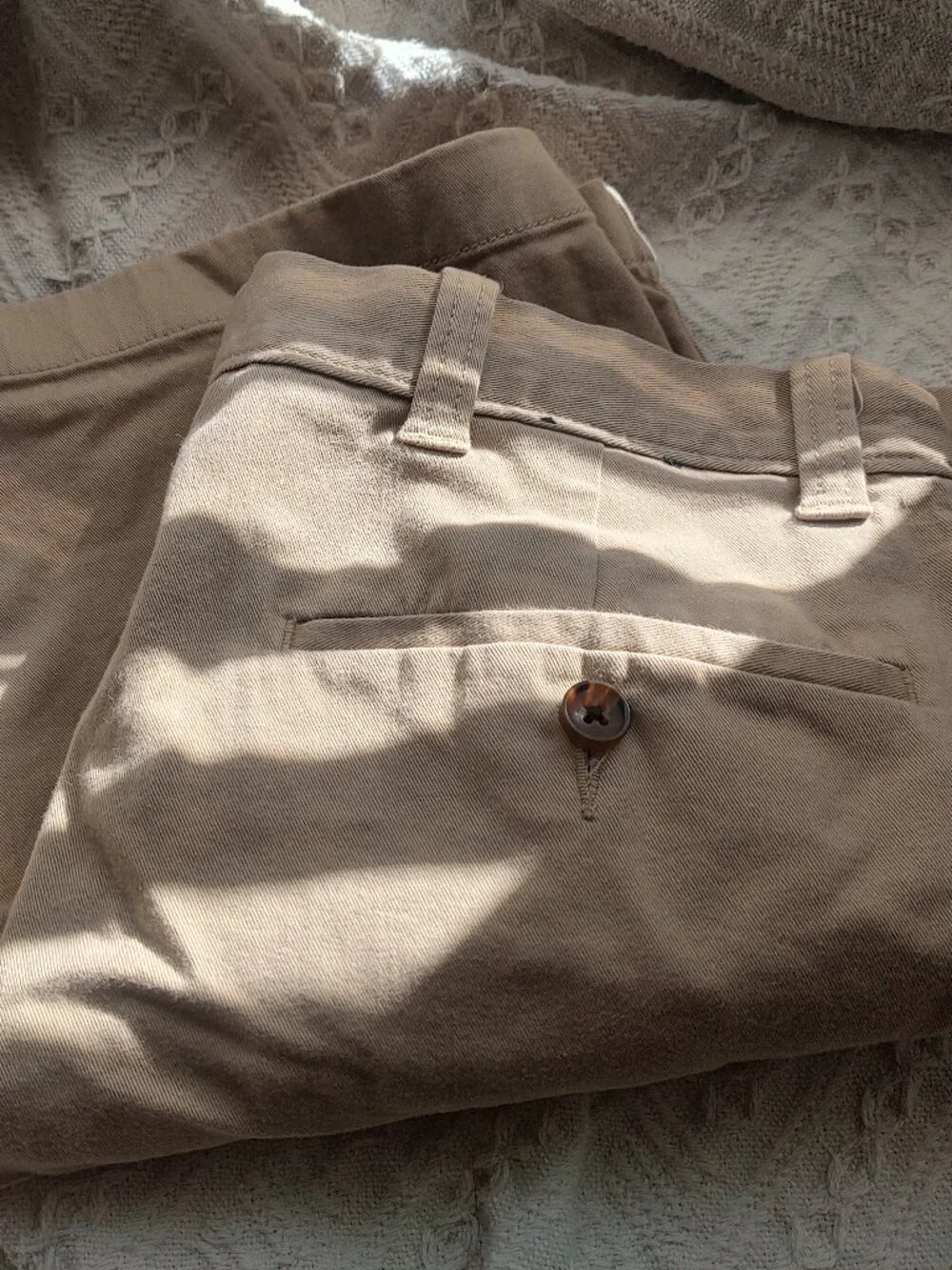 Like New J Crew Tan Chino Shorts Waist 32